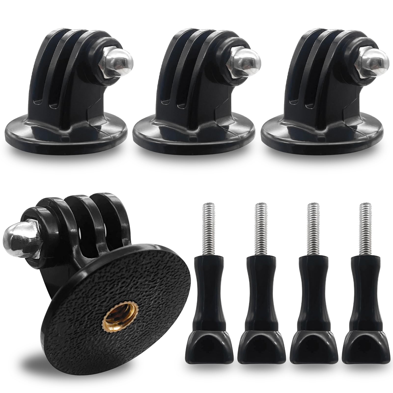 MOSTFUN Tripod Adapter for Action Cameras - Compatible with GoPro Hero 12/11/10/9/8/7/6/5, Session, Fusion, DJI Osmo, SJCAM