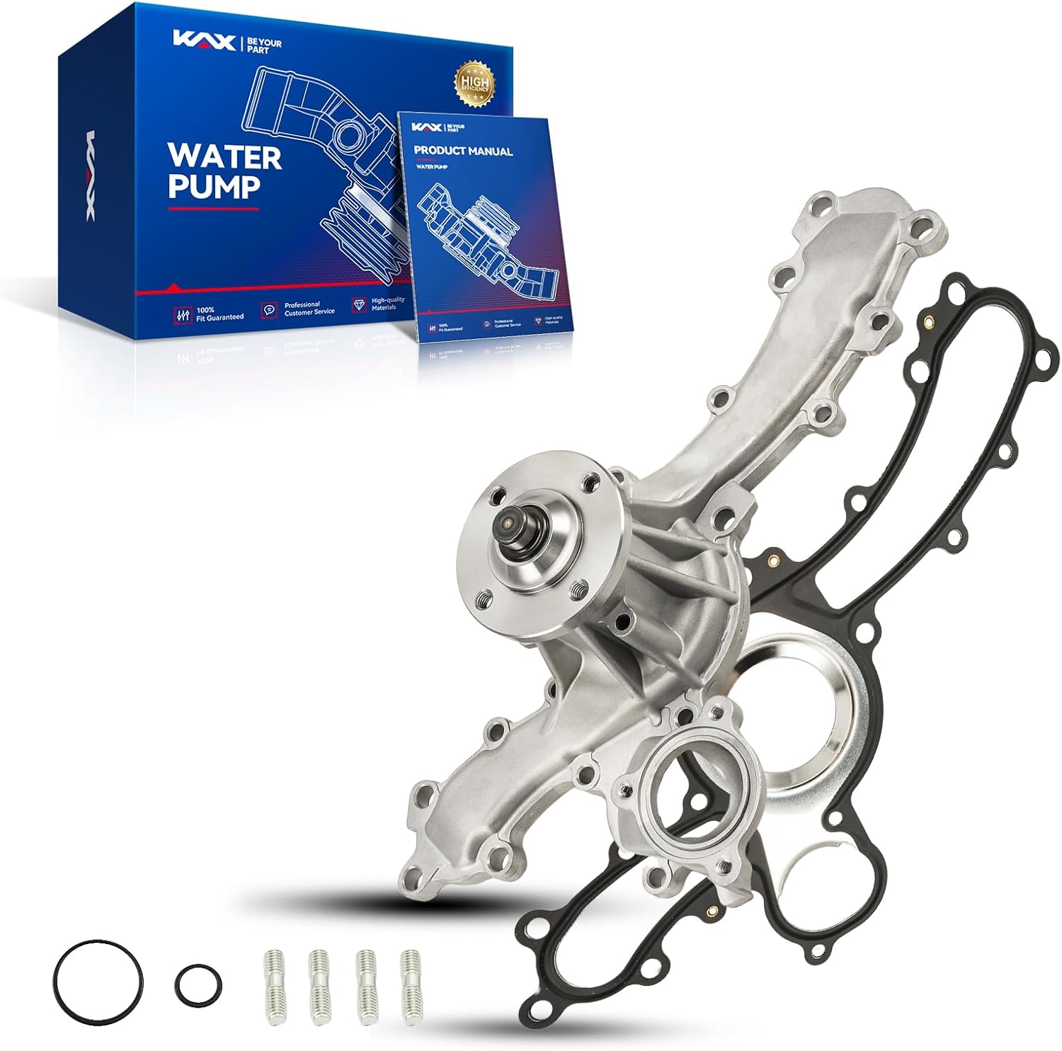 KAX Professional Engine Water Pump Kit AW6037 for Toyota 4.0L V6 (fits Tundra 2005–2011)
