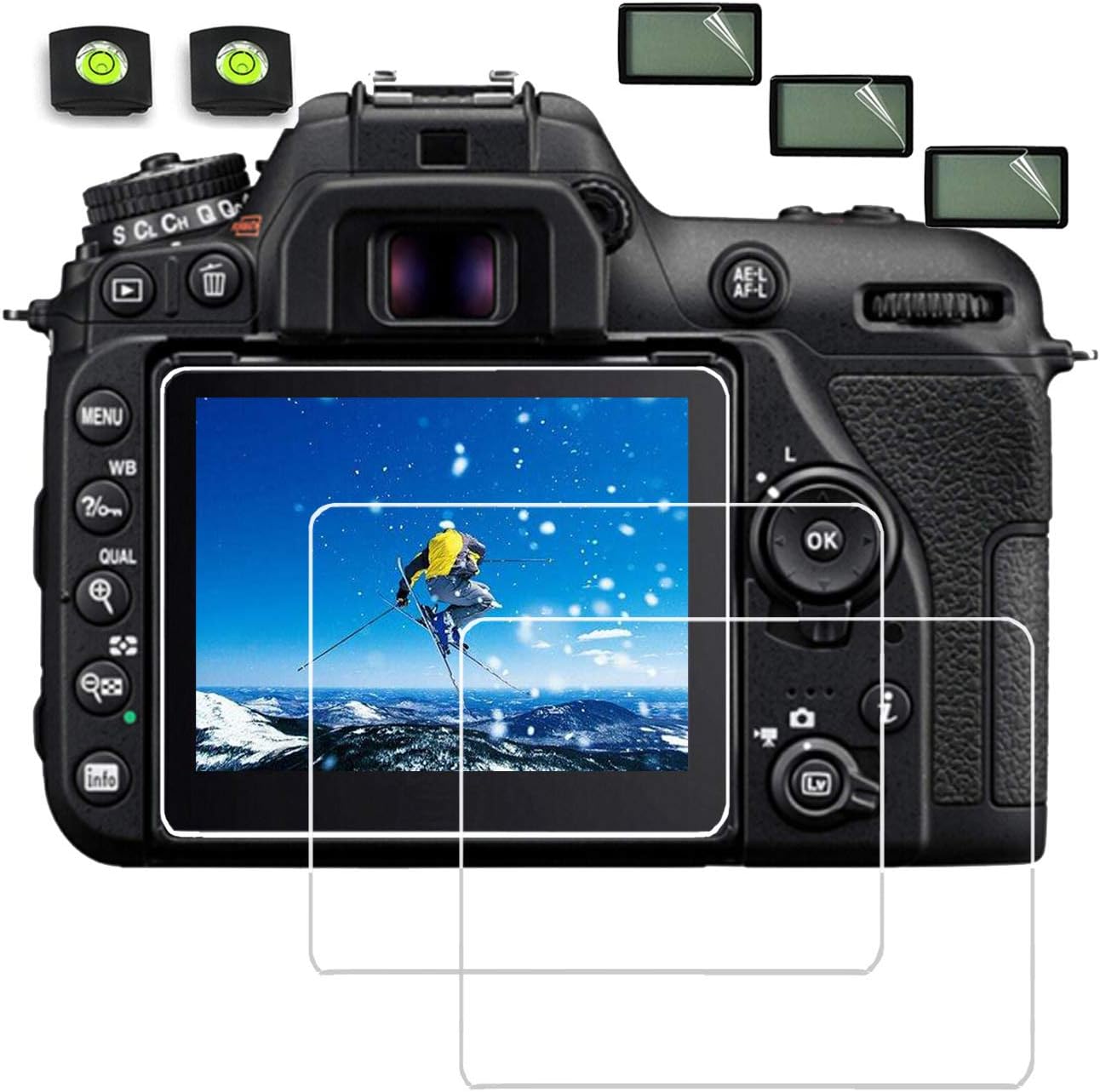 Amazon Screen Protector for Nikon D7500,debous AntiFinger Optical