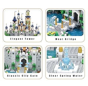 Amazon.co.jp: XNSHENGXAN 夢の宮殿城積み木 ミニ積み木おもちゃ