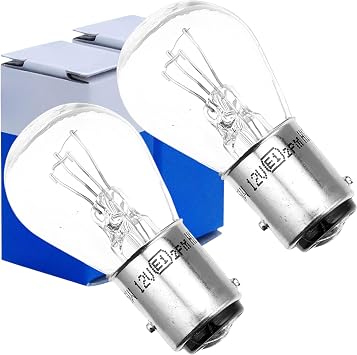 P21/5W 380 Brake Tail Light Bulb BAY15D 12V Clear Rear Stop Car Bulbs  E-Marked MOT UK & Europe Road Legal use, Staggered Pins, Dual Filament, ECE regulation 37 Cars, Trailers, Motorcycles - 2 PACK