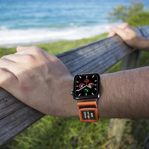 Miniatura 5 de Correa de nailon resistente para Apple Watch de 1.575 pulgadas, 1.614 pulgadas, 1.654 pulgadas, 1.732 pulgadas, 1.772 pulgadas, 1.772 pulgadas,