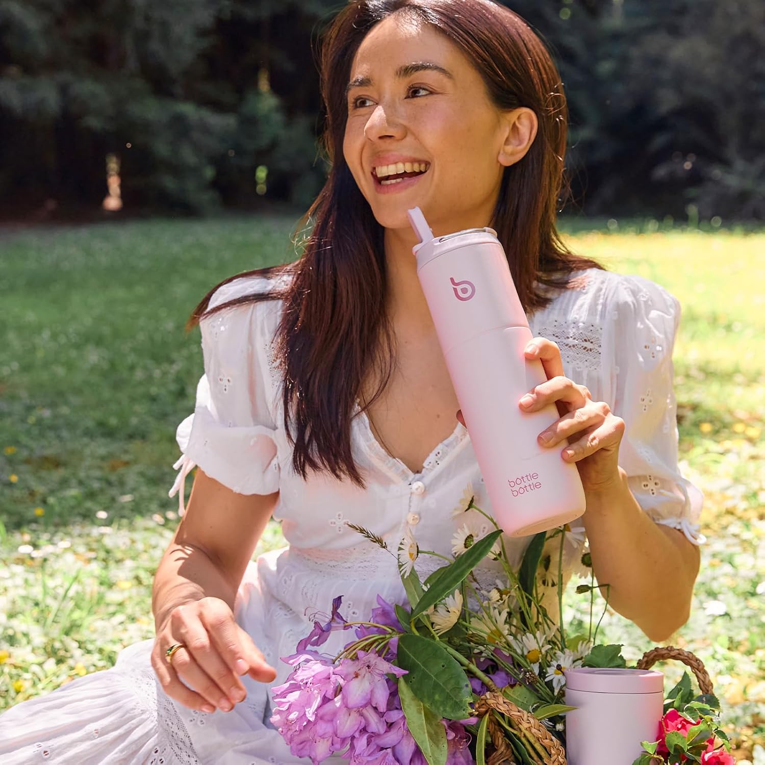 BOTTLE BOTTLE Insulated Water Bottle 24oz with Straw Lid and Handle for Sports Travel Gym Stainless Steel Water Bottles Double-Wall Vacuum Metal Leak Proof BPA-Free - Image 6