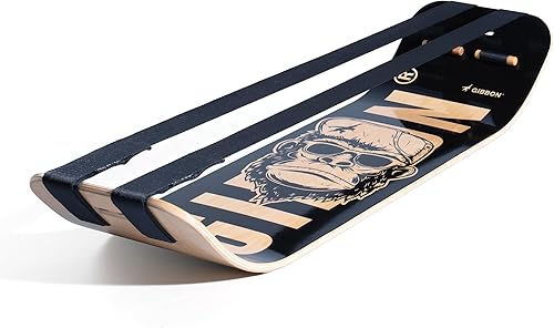 GIBBON SlackBoard - GiBoard Balance Board - Gift for Kids & Adults - 1 & 2 Line Options - Slackline Balance Trainer for Core Workouts, Standing Desk