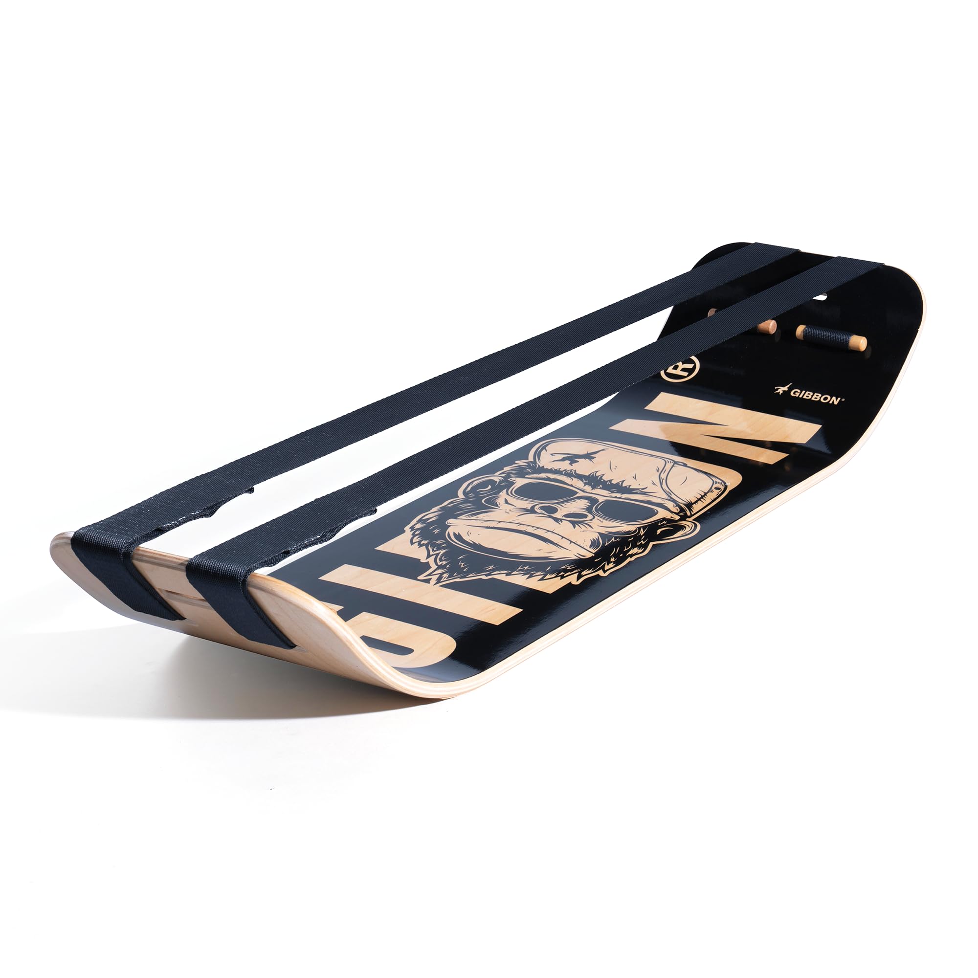 GIBBON SlackBoard Plus 2 in 1 Balance Board for Adults, Workout Equipment, Home Gym Workout, Wood Balance Trainer, Standing Desk Exercise, Yoga