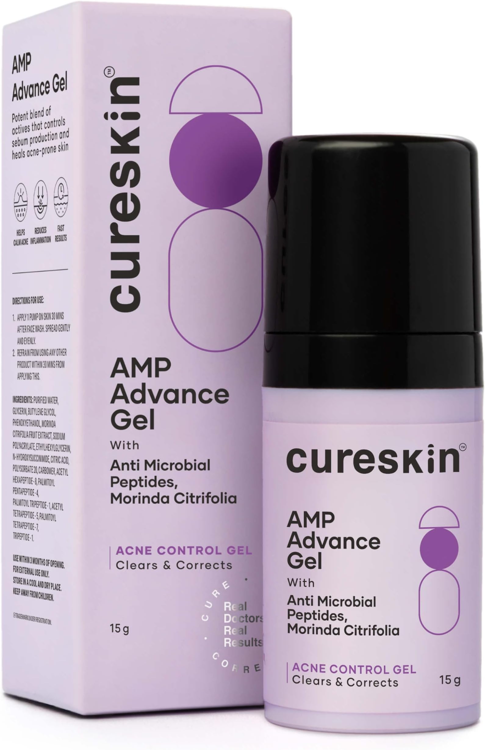 Acne Control Gel | Acne Gel Helps Clear Blemishes Without Over Drying | Topical Pimple Cream Visibly Reduces Acne in One Day, 0.53 Ounce (Pack of 1)