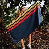 Vista 6 de Sprints Toalla atlética para correr, tamaño completo, funda de asiento de automóvil, microfibra de rendimiento (Retro Sunset)