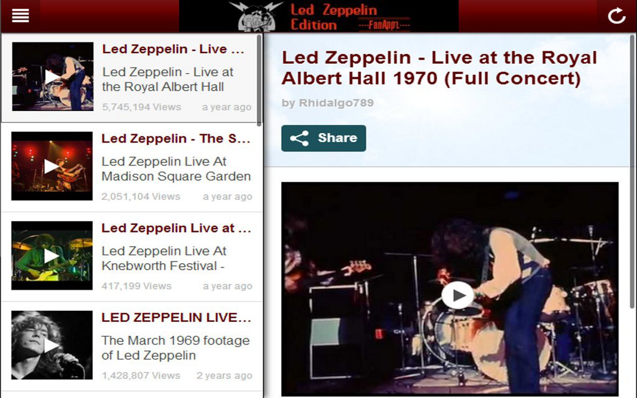 Everything Led Zeppelin App on the Amazon Appstore