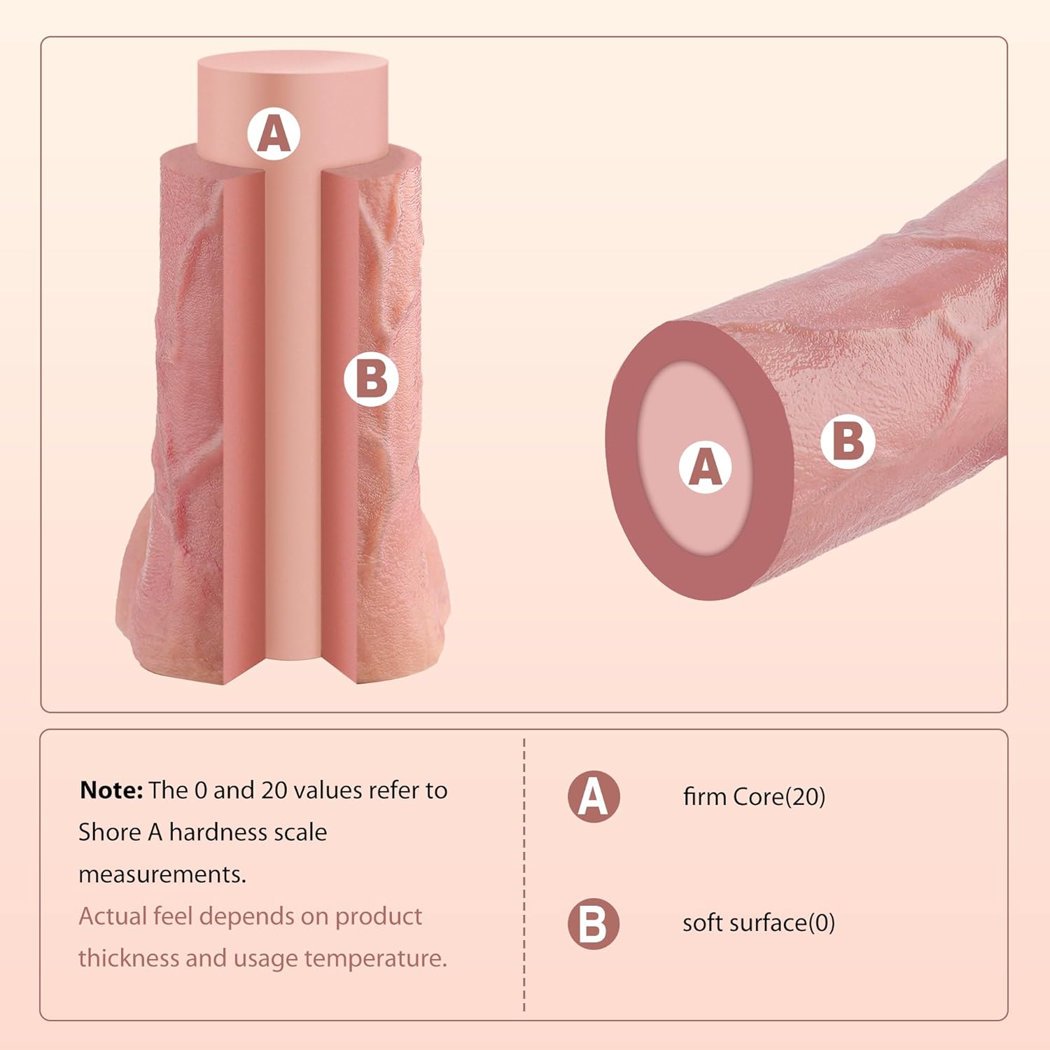 Wildolo 2.5 Fat Silicone Dildo, 10.5' Long Wild Realistic APP Controlled Vibrating Dildo, Dual Density Extra Fat Large Dildo Penis for Male and Female
