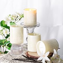 LETINE 12 oz Vanilla Soy Wax Candle Gift Set Pack of 4 - Small Votive Candles for Women, All-Natural Aromatherapy Candles, 24H Burn Time Each, Spa Yoga Birthday Valentines Day Gifts for Mom & Girls