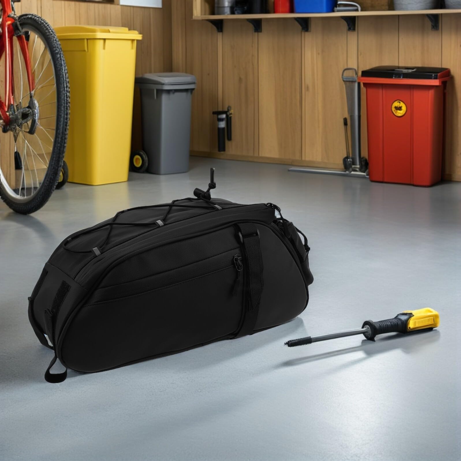 Borsa Posteriore per Bici da Portapacchi Borsa Laterale per Mountain Bike Ampio Scomparto e Fissaggio Stabile per Ciclismo Viaggi e Pendolarismo