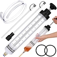 Vista 1 de Extractor de Líquido, Extractor de Fluido de 500CC, Bomba de Aceite con Manguera, Jeringa Automotriz, Succión de Aceite para Cambio de Aceite