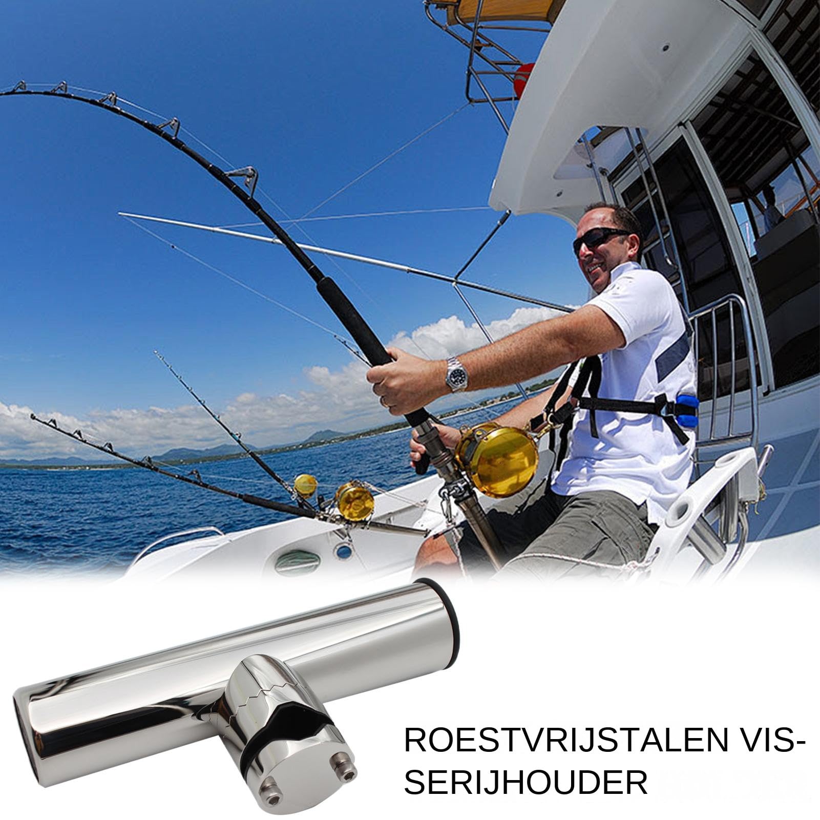Soportes de barra de pesca: soportes de acero ajustables, bastidores de piscina duraderos, soportes resistentes a la corrosión, construcción robusta | Equipo pesado para kayak cubierta camión cama