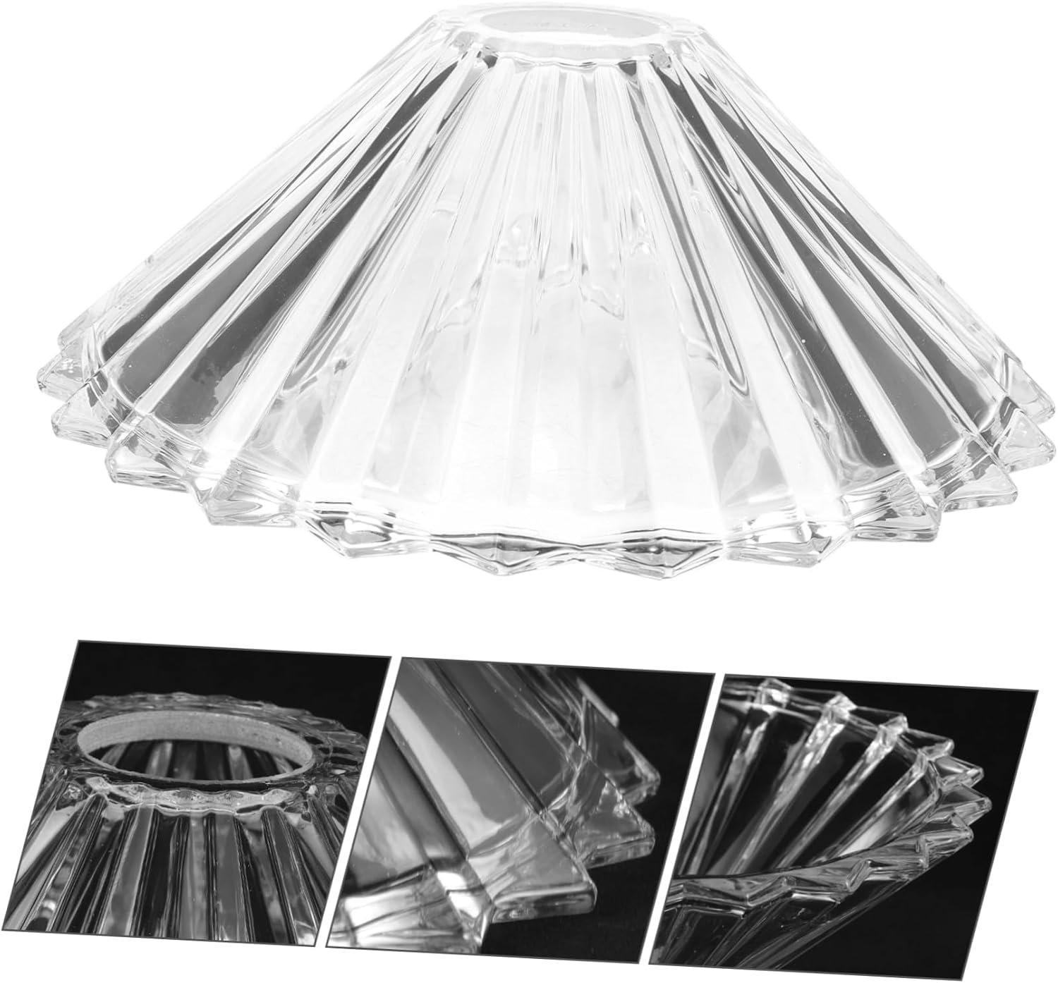 Operitacx Glass Pendant Light Shade Lamp Guard Cover for Bare Bulb Ceiling Fixture Thick Marble Replacement Lampshade for Chandelier Vanity Kitchen Bedroom Bathroom Decor Easy Install