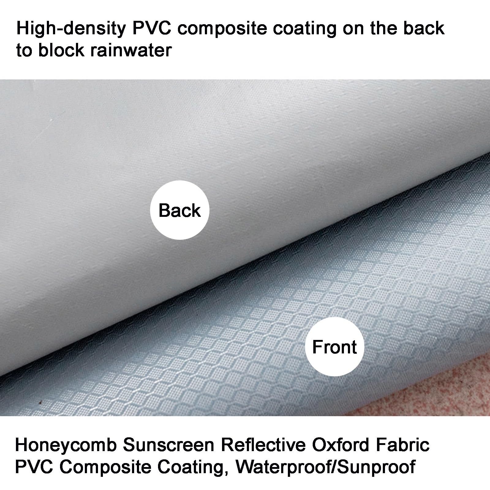 Funda Aire Acondicionado Exterior, Tela Oxford 600D con Revestimiento de PVC, Protección contra Todo Tipo de Clima para Aires Acondicionados de Ventana(90x62x38cm)