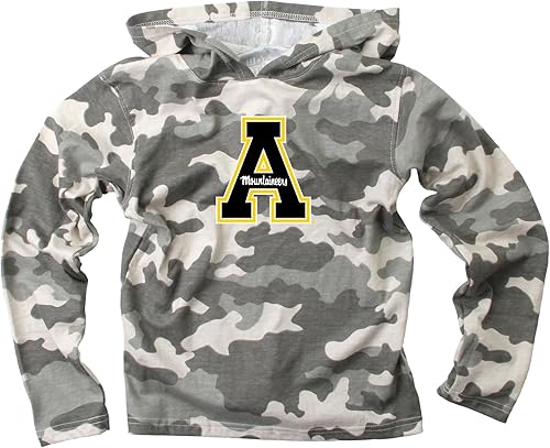 Wes and Willy Camiseta de manga larga con capucha de camuflaje para niños