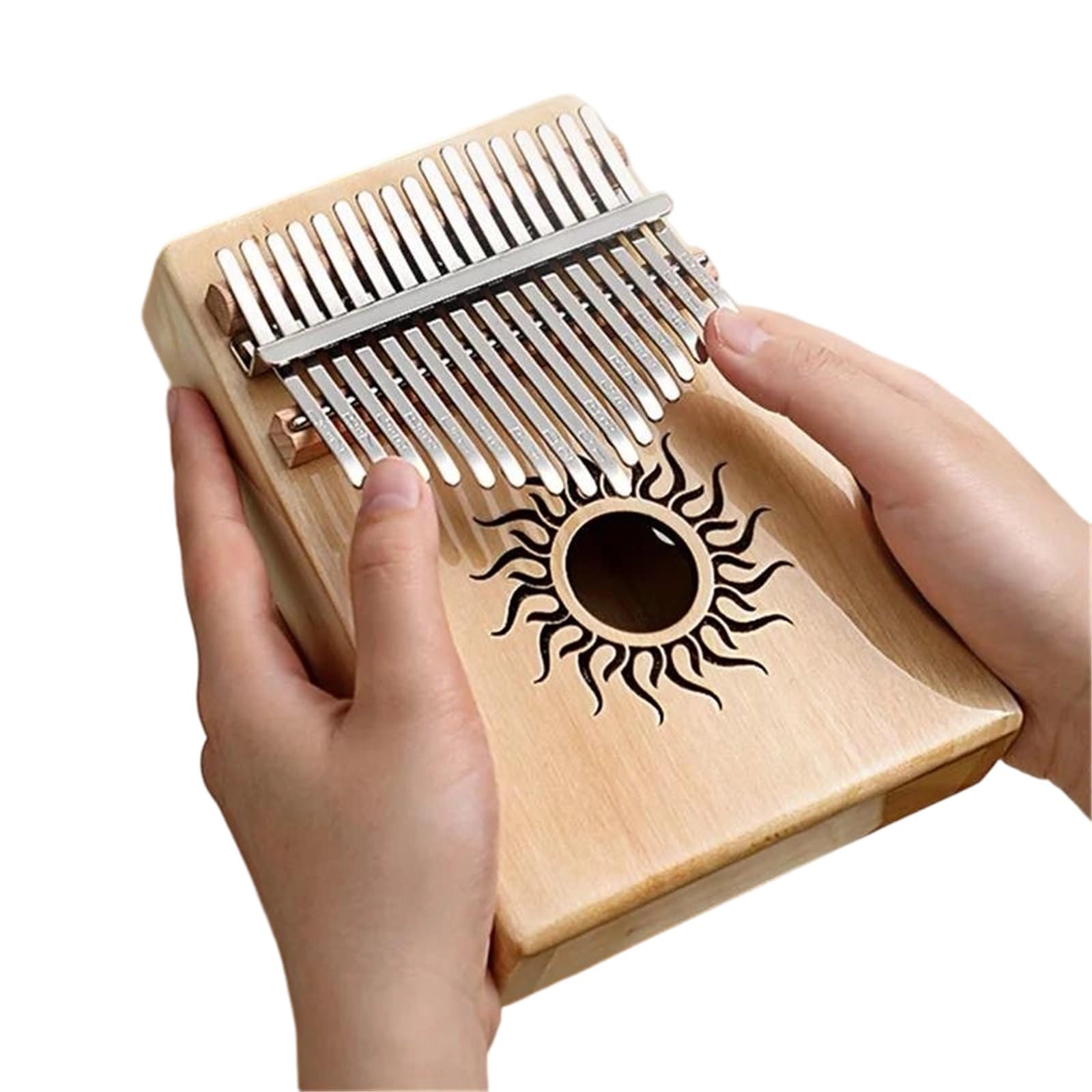 Początkująca Kalimba Pianino Kciukowe 34nutowe Profesjonalny Instrument Klawiszowy Dla Początkujących Kalimba(Yellow 21 KEY)