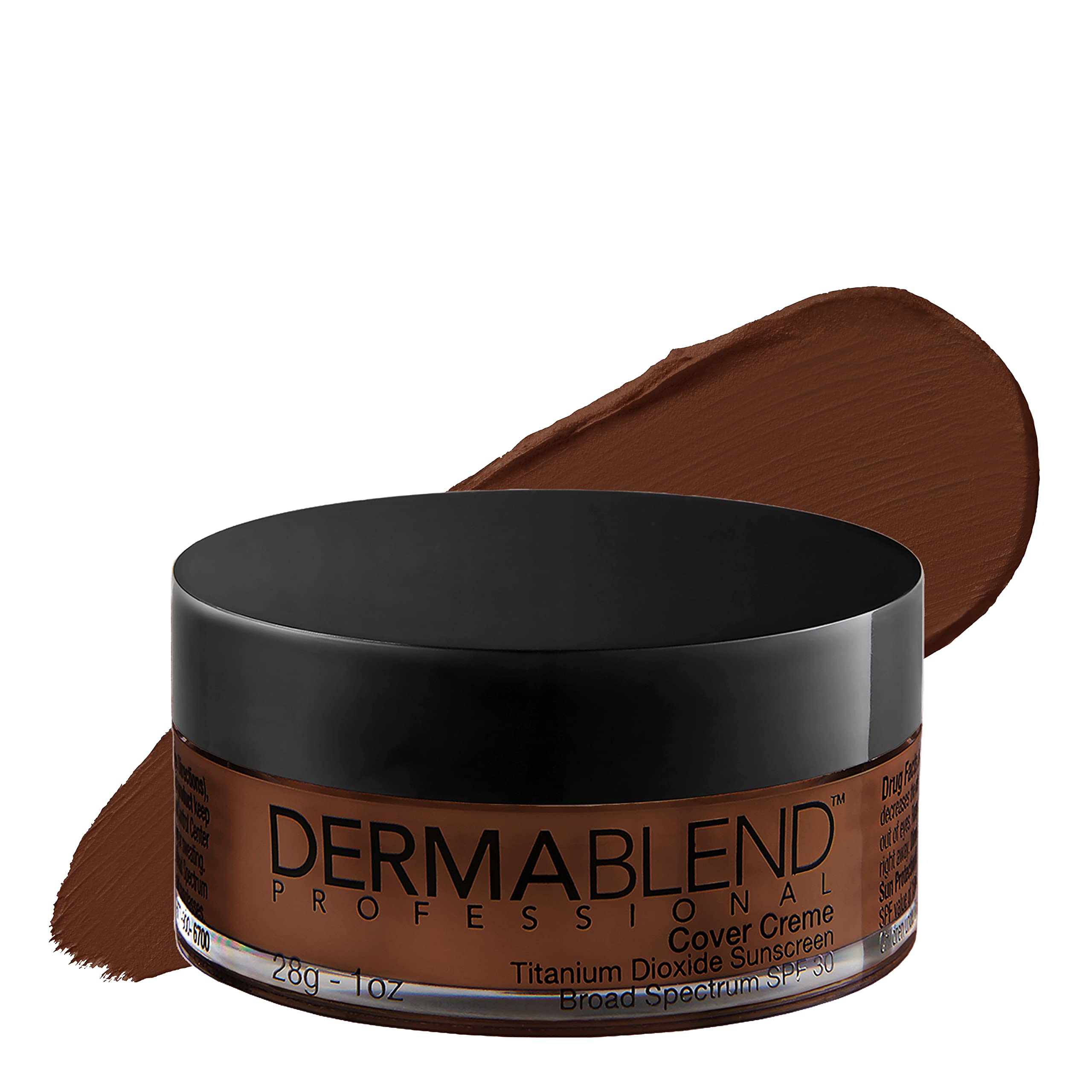 Photo 1 of **NON-REFUNDABLE- EXP9.2025***Dermablend Cover Crème Full Coverage Foundation Makeup, Hydrating Cream Concealer for Dark Circles and Blemishes, Maximum Coverage with Mineral Sunscreen SPF 30, 1 OZ 90N Deep Brown: For very deep skin with neutral undertones