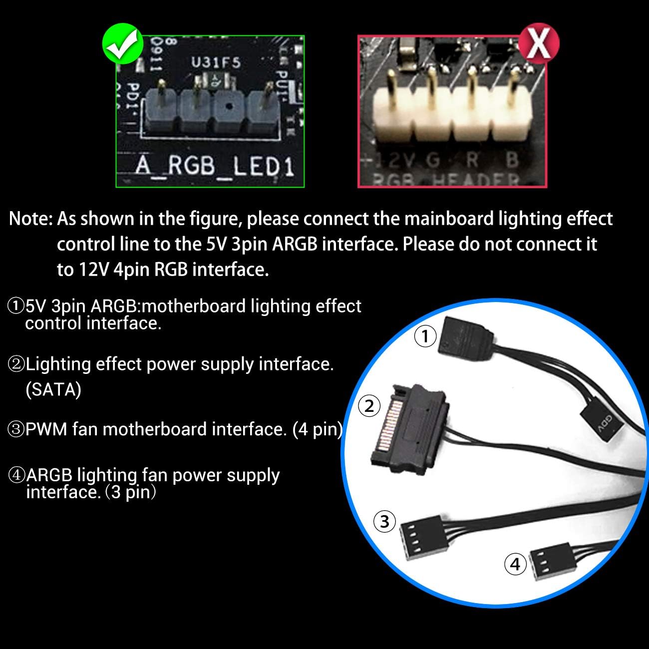 Gegong G400-ARGB CPU Cooler AM4 CPU Cooler 5V Addressable RGB Cooler 2 heatsinks 2 Cooling Fans 4 Heatpipes CPU Air Cooler PWM Fan+ARGB Lighting Fan,for Intel/AMD(AM4 Compatible)
