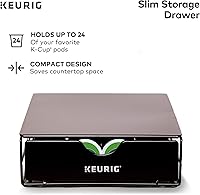 Vista 7 de Keurig K155 Office Pro - Cafetera comercial de cápsulas K-Cup de una sola taza, cajón de almacenamiento plateado y delgado que no rueda