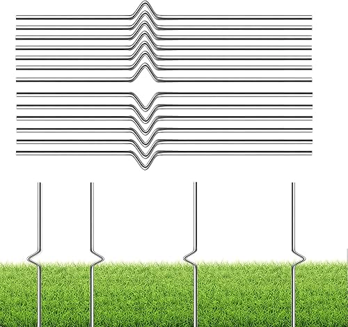 Juego de 12 estacas de alambre de metal resistentes para letreros de jardín y césped, alternativa de 13 pulgadas a las estacas de marco en H para disponible en Yaxa Colombia