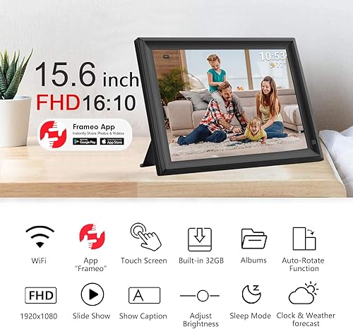 Vista 74 de Planificador de pared de 10.1 pulgadas, calendario digital y gráfico de tareas, pantalla táctil inteligente interactiva para horarios familiares