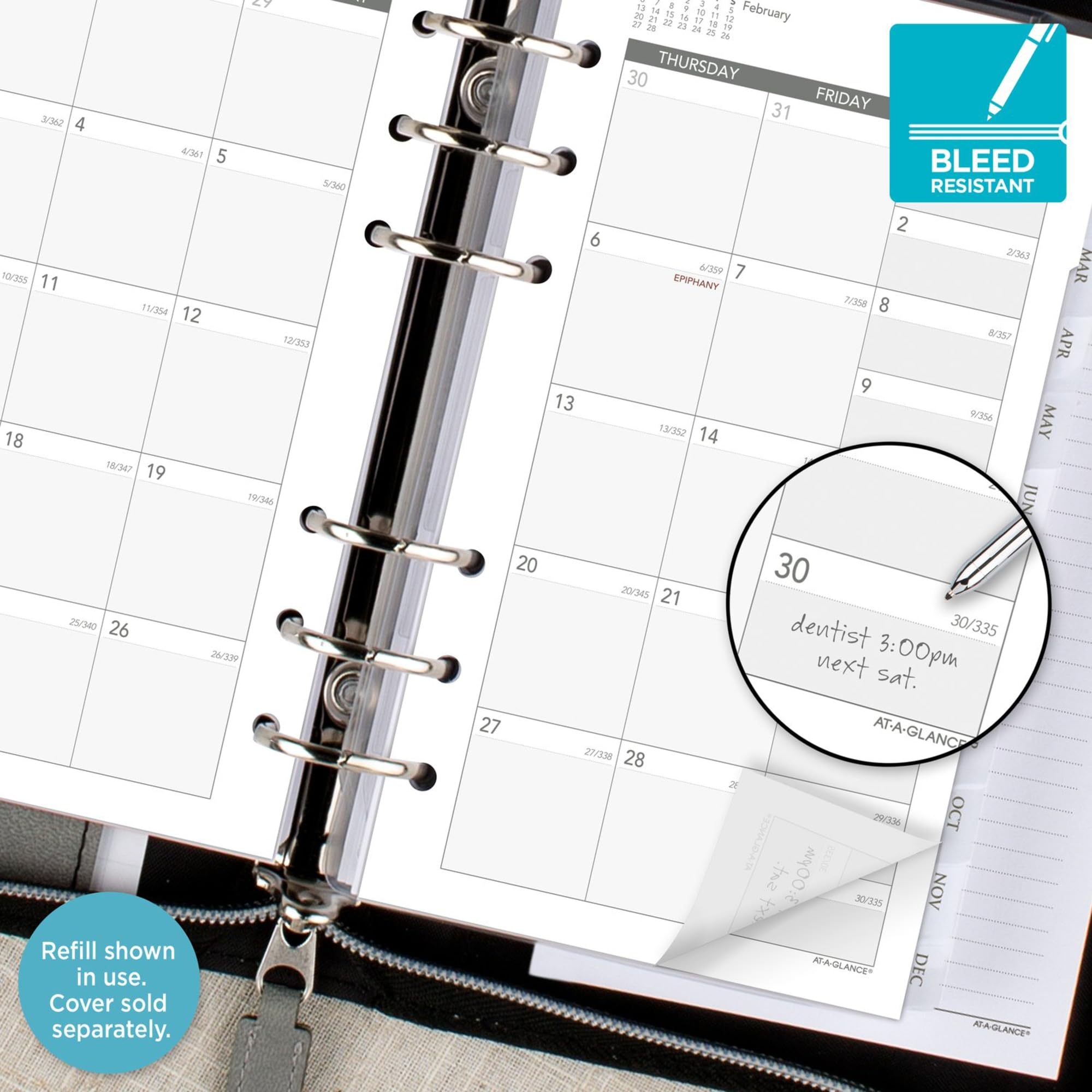 2026 At-A-Glance 471-225 Daily Monthly Planner Refill, 3-3/4 - View #12