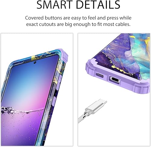 Miniatura 7 de Rancase Funda para Galaxy S21 Ultra 5G tres capas de protección resistente a los golpes parachoques de plástico duro  funda protectora de goma de