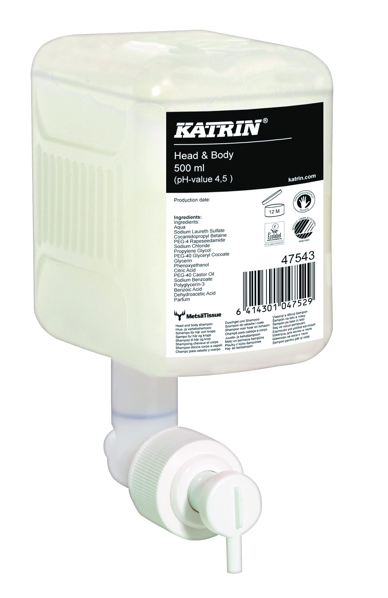 Seife - Katrin Head & Body 500 ml, neutral