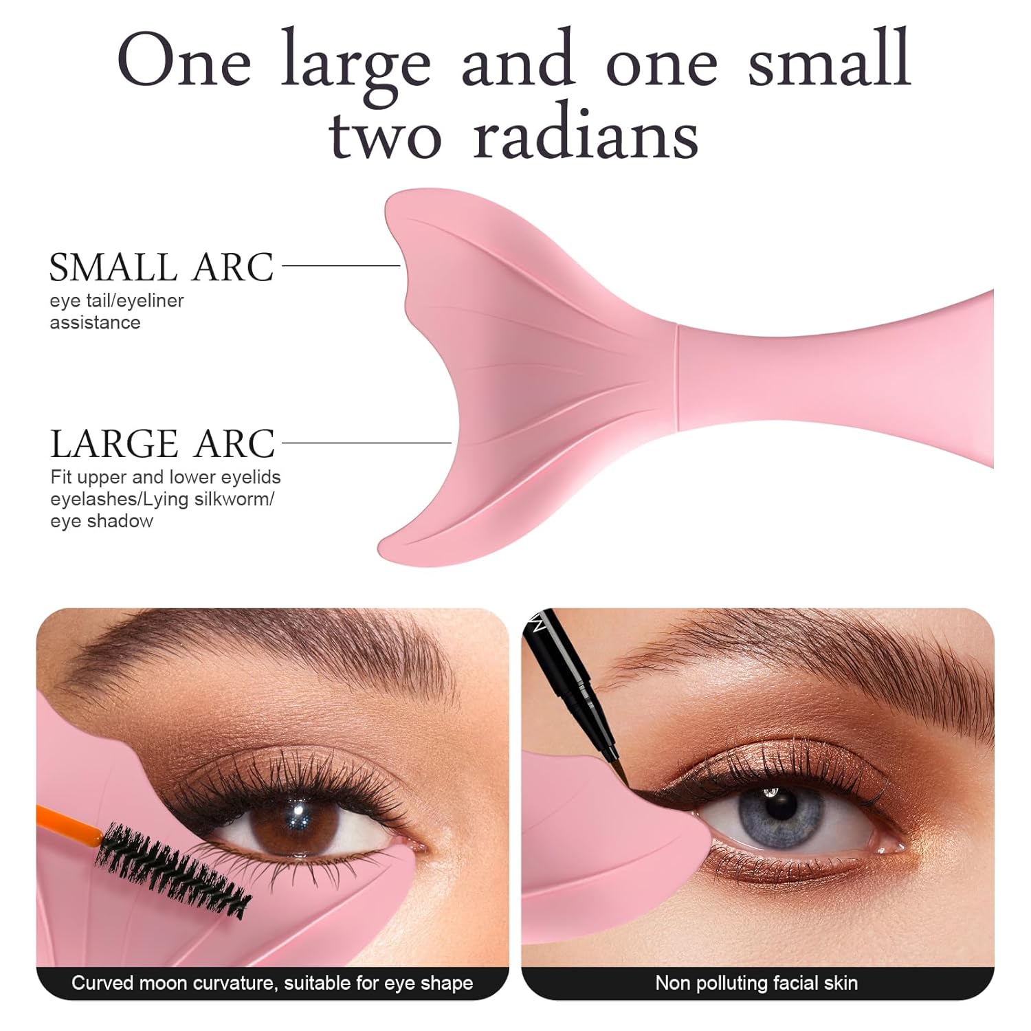 Mascara Shield Applicator Guard,lash Buddy,Makeup Lash Tool,Lash Separator Tool,Lash Applicator Tool,Reusable Makeup Tool,with One Premium Lash Brushes,Beginners Friendly for Women (Pink)