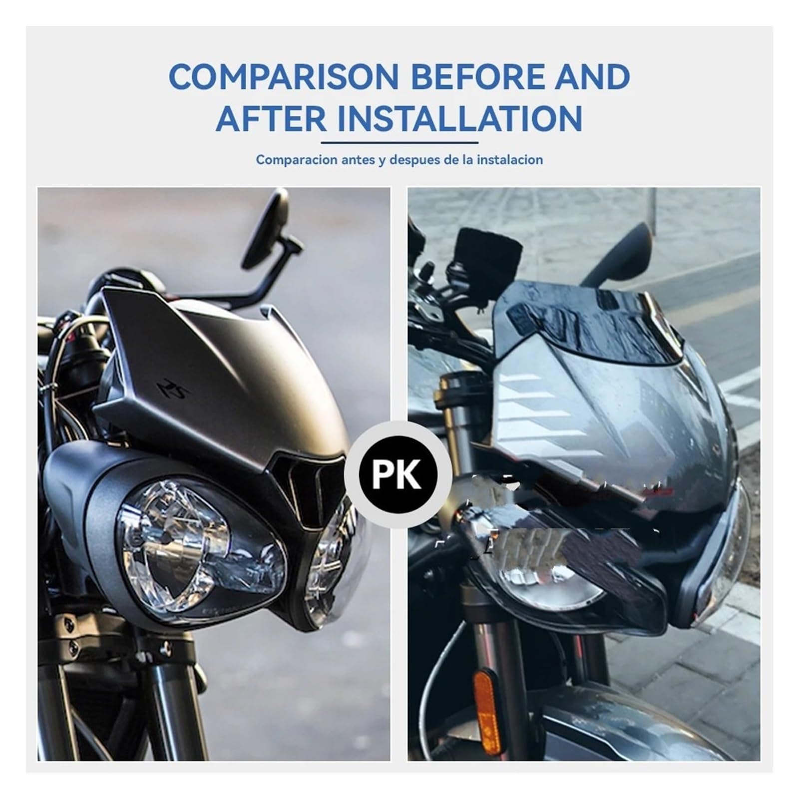 Przednia szyba motocyklowa Pasuje Do Street Triple S660 S 660 765 S RS R 765RS 765R 765S 2020-2022 Przednia Szyba Motocykla Deflektor Wiatru powietrzadeflektor(Smoke Grey)
