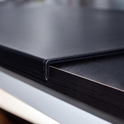 Miniatura 8 de AKOZLIN Alfombrilla de mouse de piel sintética suave de 31.5 x 18.9 pulgadas, alfombrilla de mouse para escritorio de oficina, almohadilla