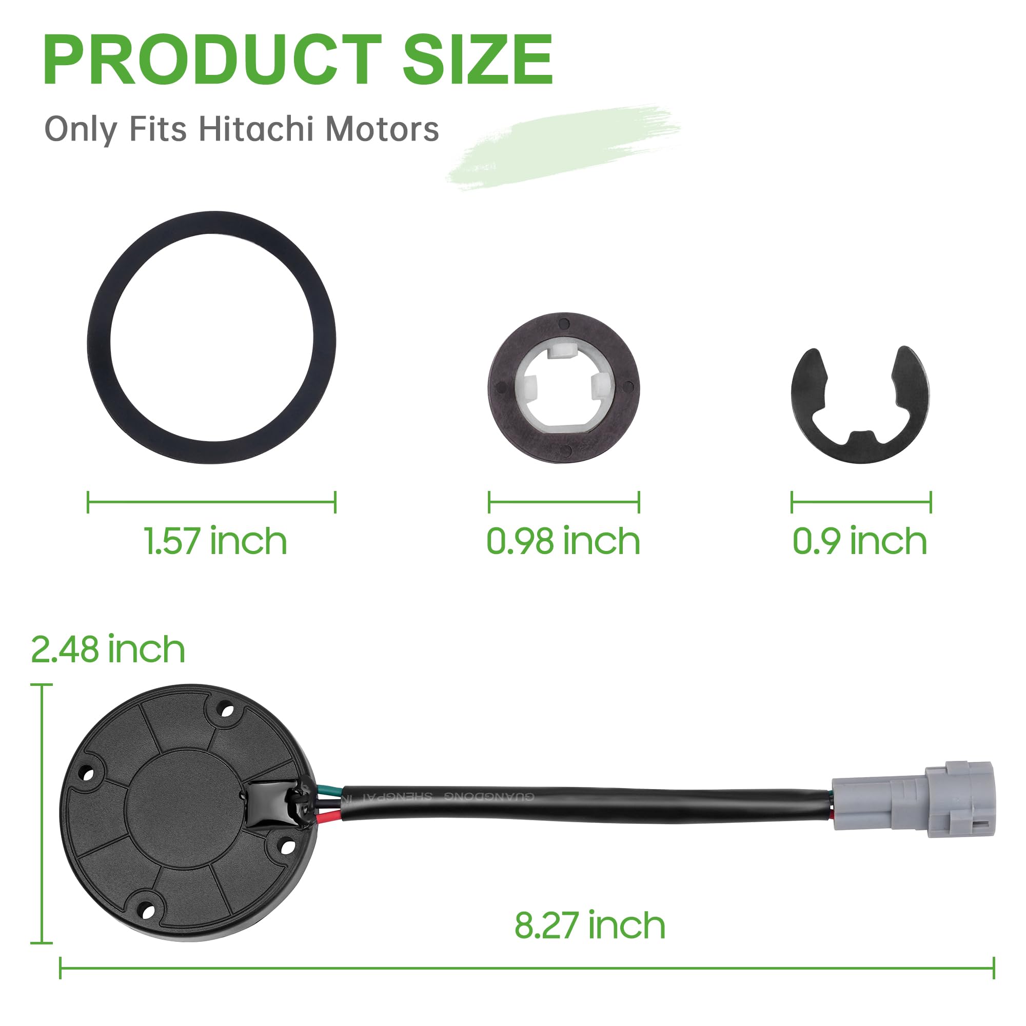 10L0L - Sensore di velocità per carrelli da golf Yamaha G22 G29 YRDRE con motori Hitachi JU2-H1670-22-00, JU2-H1670-21-00, JU2-H1670-20-00