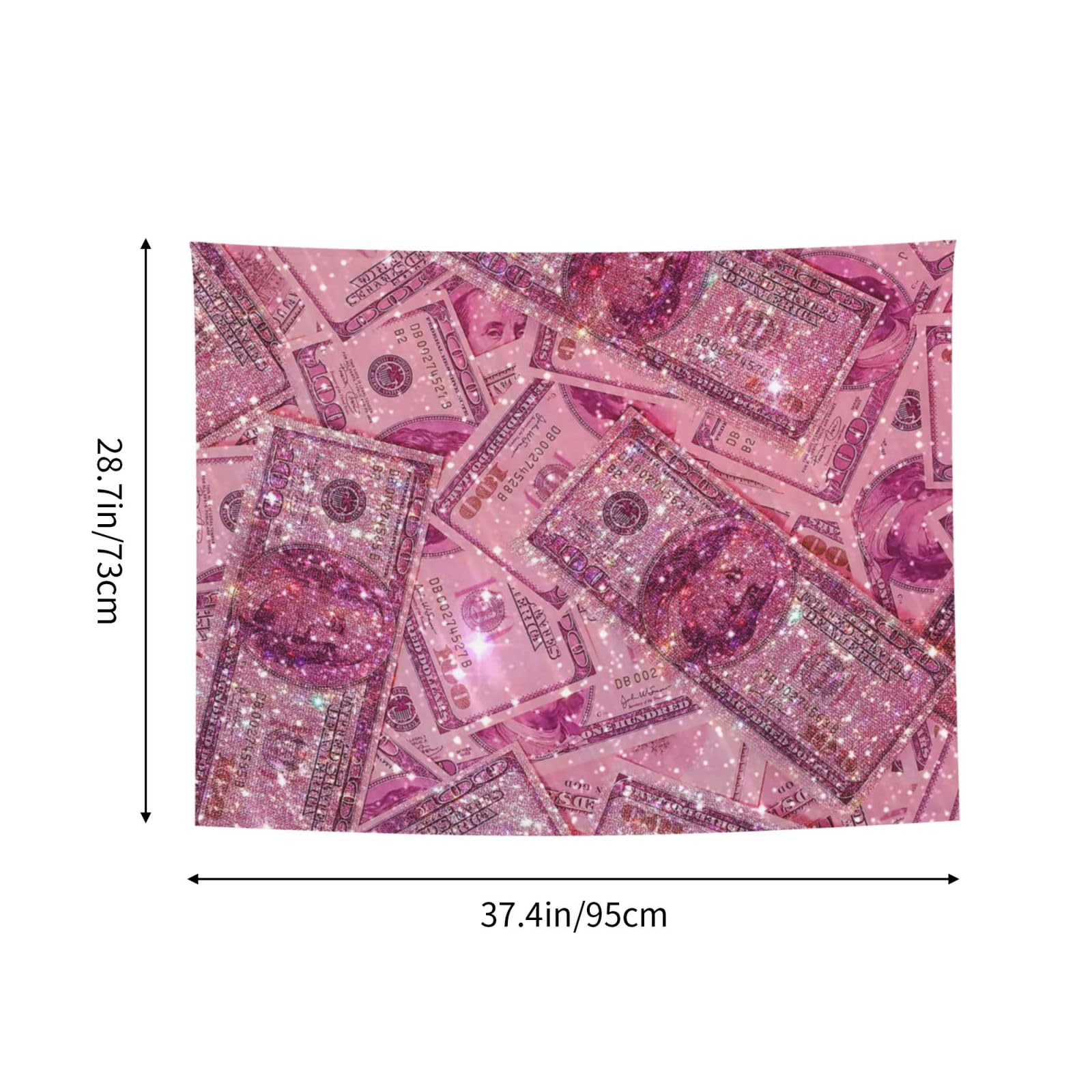 Bonito Tapiz Estético Rosa Para Dormitorio, Niña, Rosa, Rojo, Forma De Corazón, Estilo Hippie De Los