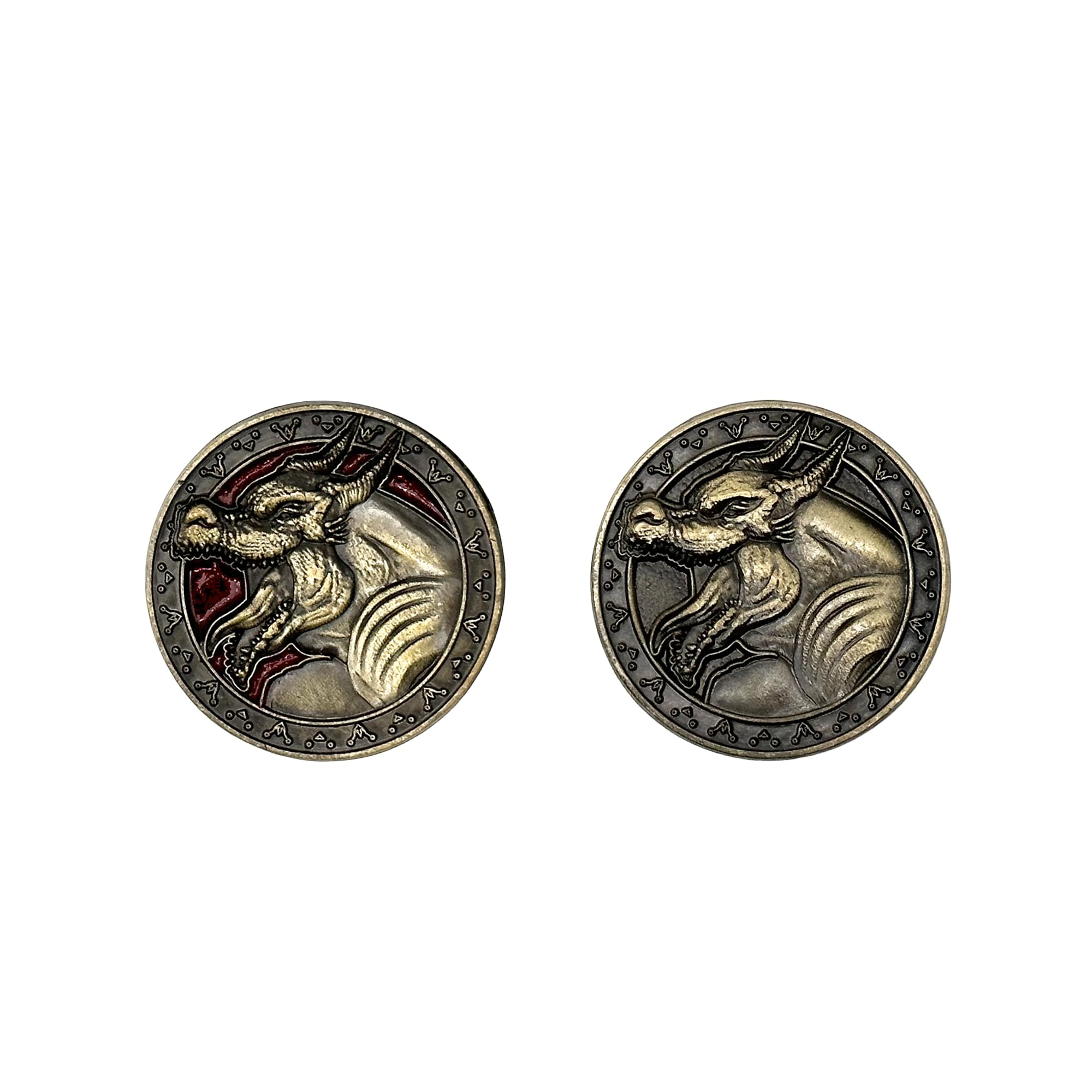 Norse Foundry Monster Coins – Kobolds (10 Pack) | 25mm Zinc Alloy RPG Tokens with Red Enamel Finish | Premium Fantasy Props for DND, Pathfinder, Tabletop Gaming, Encounters & Collectible Sets — image 1