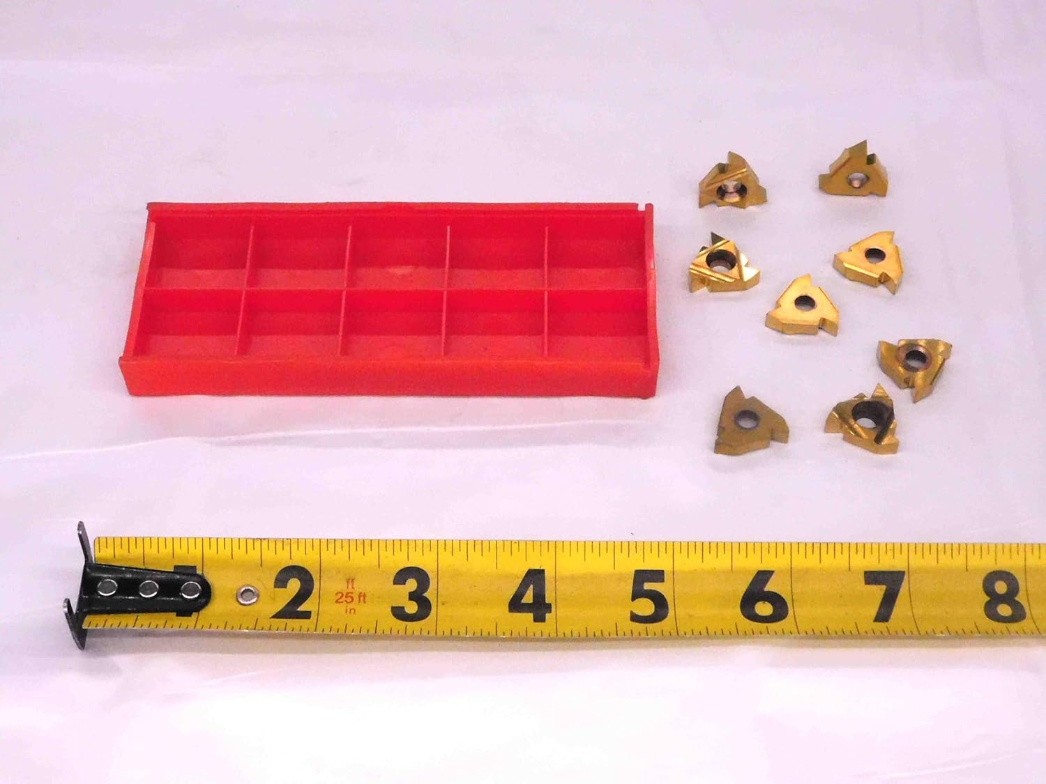 8pcs New 22IRN60MXC TiN Coated Carbide Threading Inserts INDEXABLE Tooling CNC - MW2183CT4