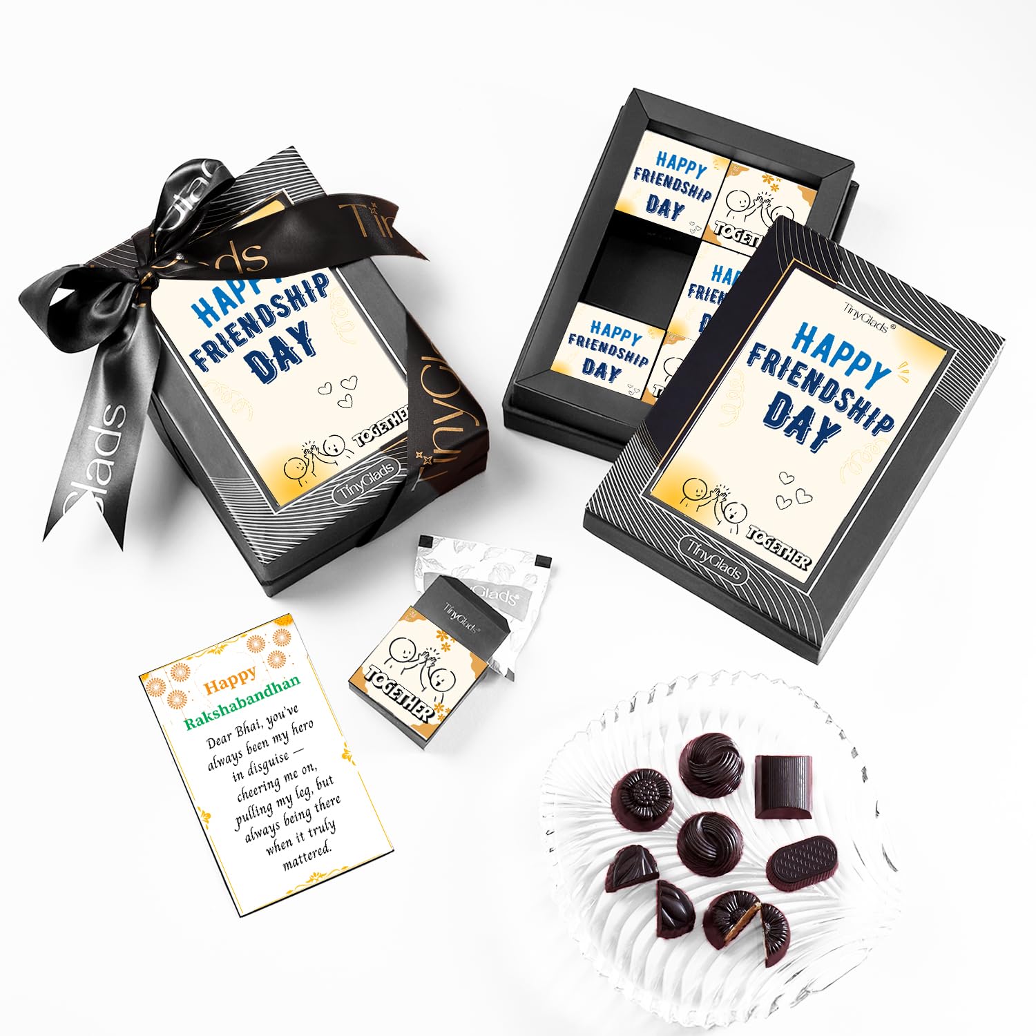 TinyGlads Friendship Day Special Chocolate Box | Celebrate the Sweet Bond | 350 grams-image-49