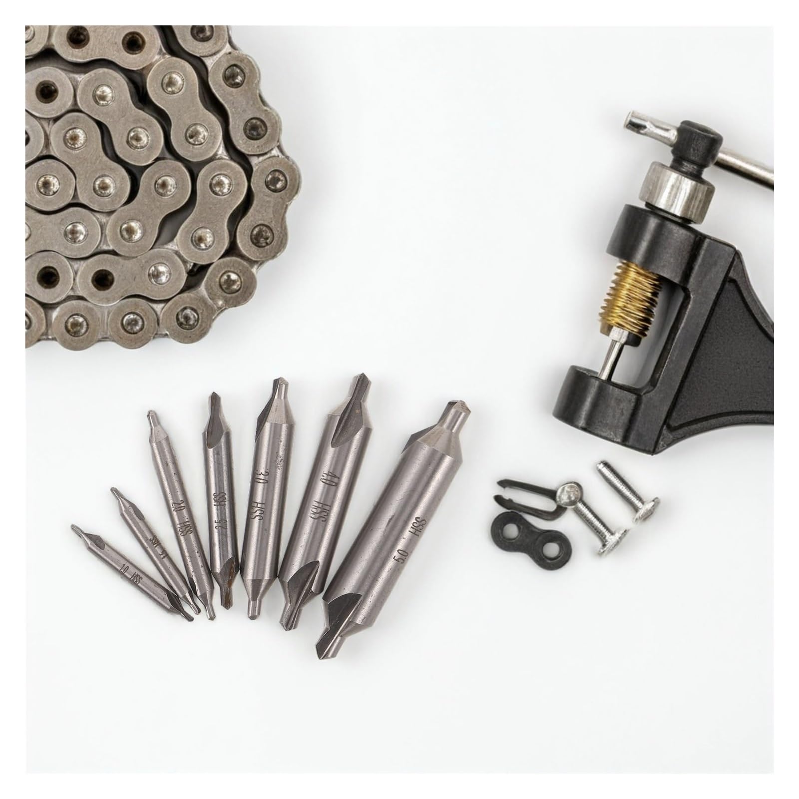 Punte da Trapano Centrali Set 7 pezzi punte da trapano centrali set acciaio ad alta velocità 60 gradi 1.0-5.0mm tornio lavorazione dei metalli svasatore strumento metallo duro