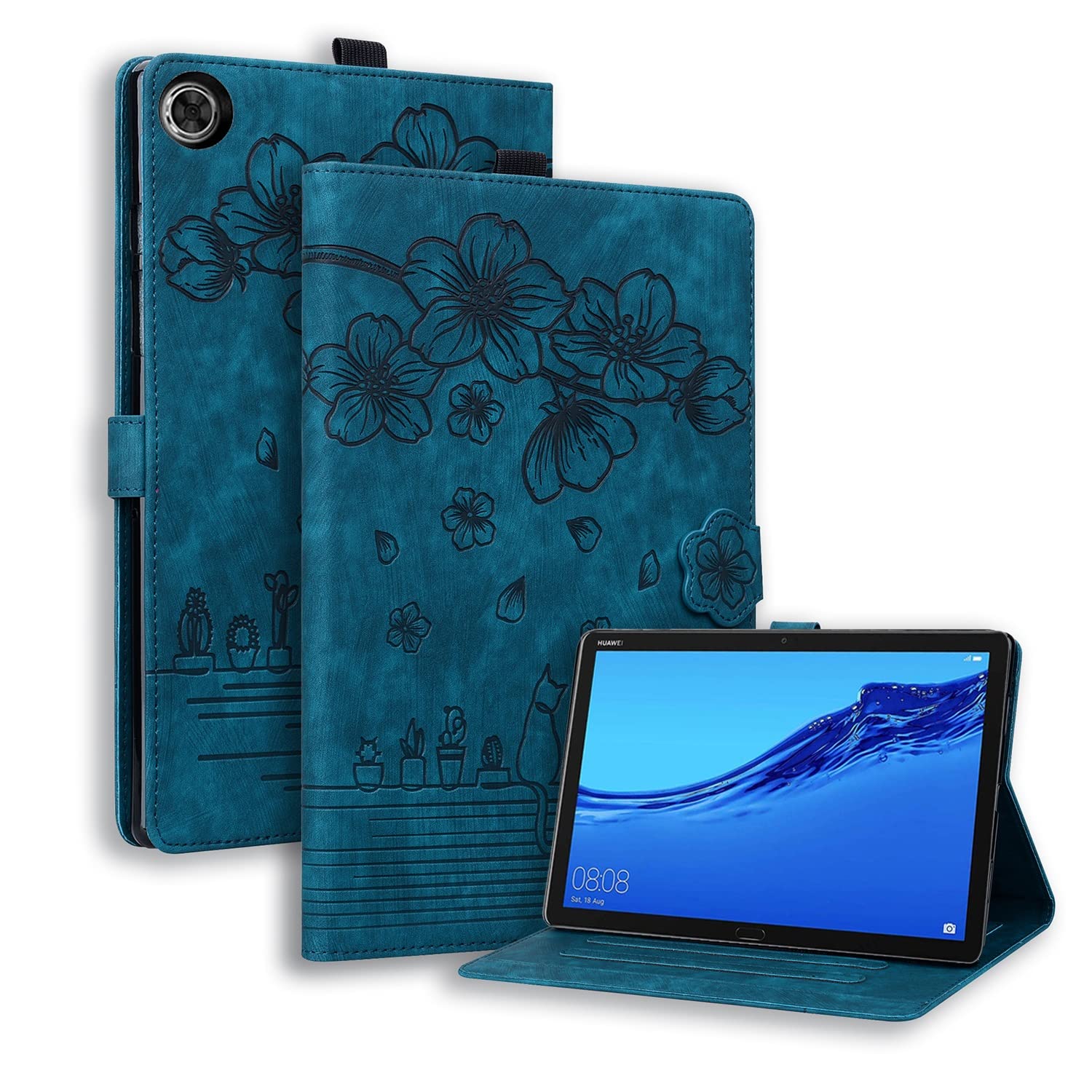 Funda Para Tablet Compatible Con Lenovo Tab M10 De 3ª Generación De 10.1 Pulgadas TB328FU /TB328XU (2022) A Prueba De Golpes, De Piel Sintética, Con Soporte Plegable En Relieve, Funda Protectora