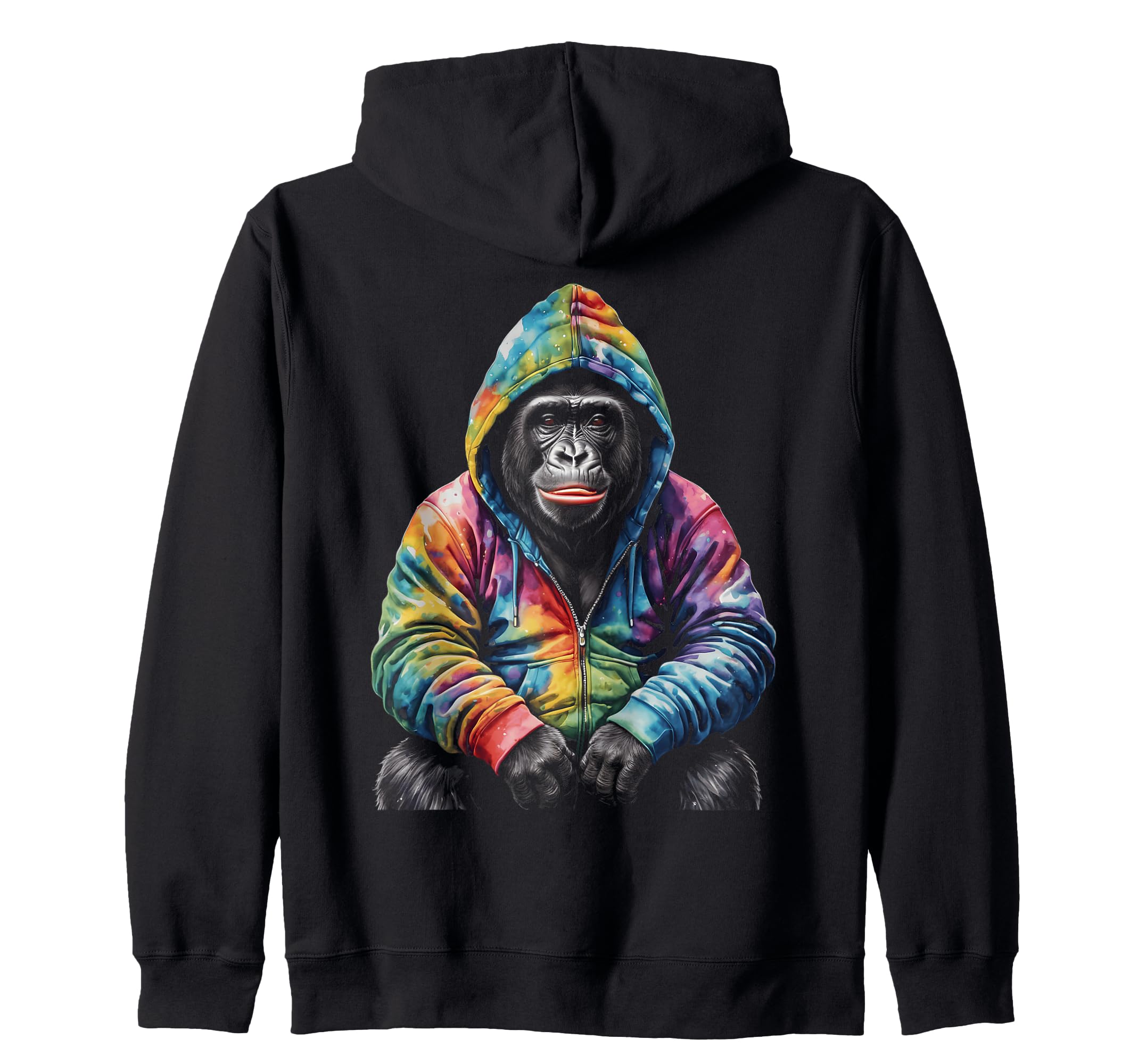メンズ GORILLA 長袖パーカー フーディー プリントロゴ ゆったり グレー M