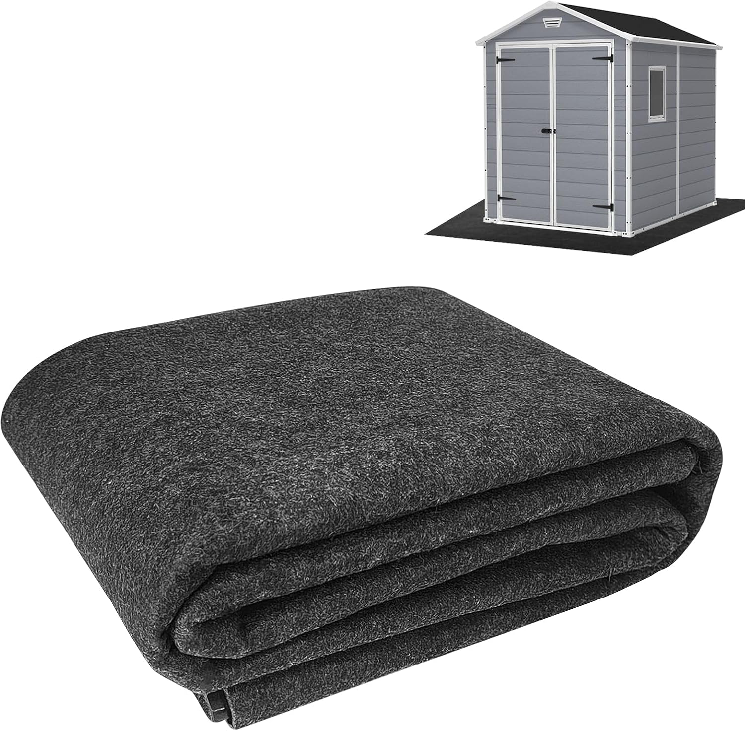 8x6.2 FT Outdoor Storage Shed Mat, Waterproof Dustproof
