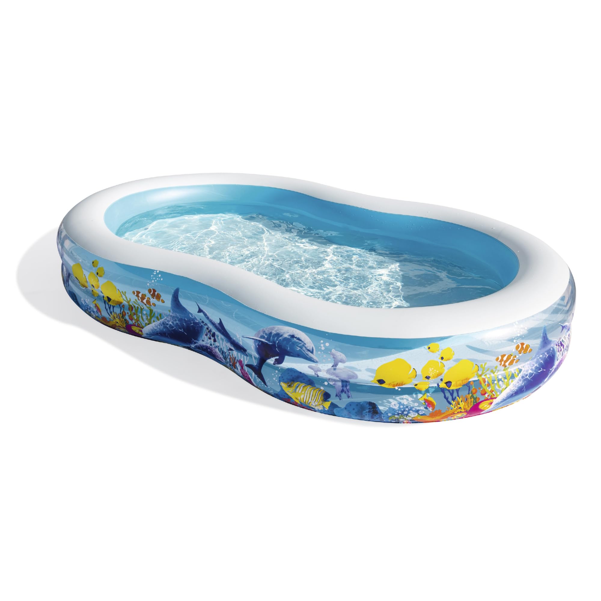 Bestway Family Pool Sea Ground, 262 x 157 x 46 cm, mehrfarbig