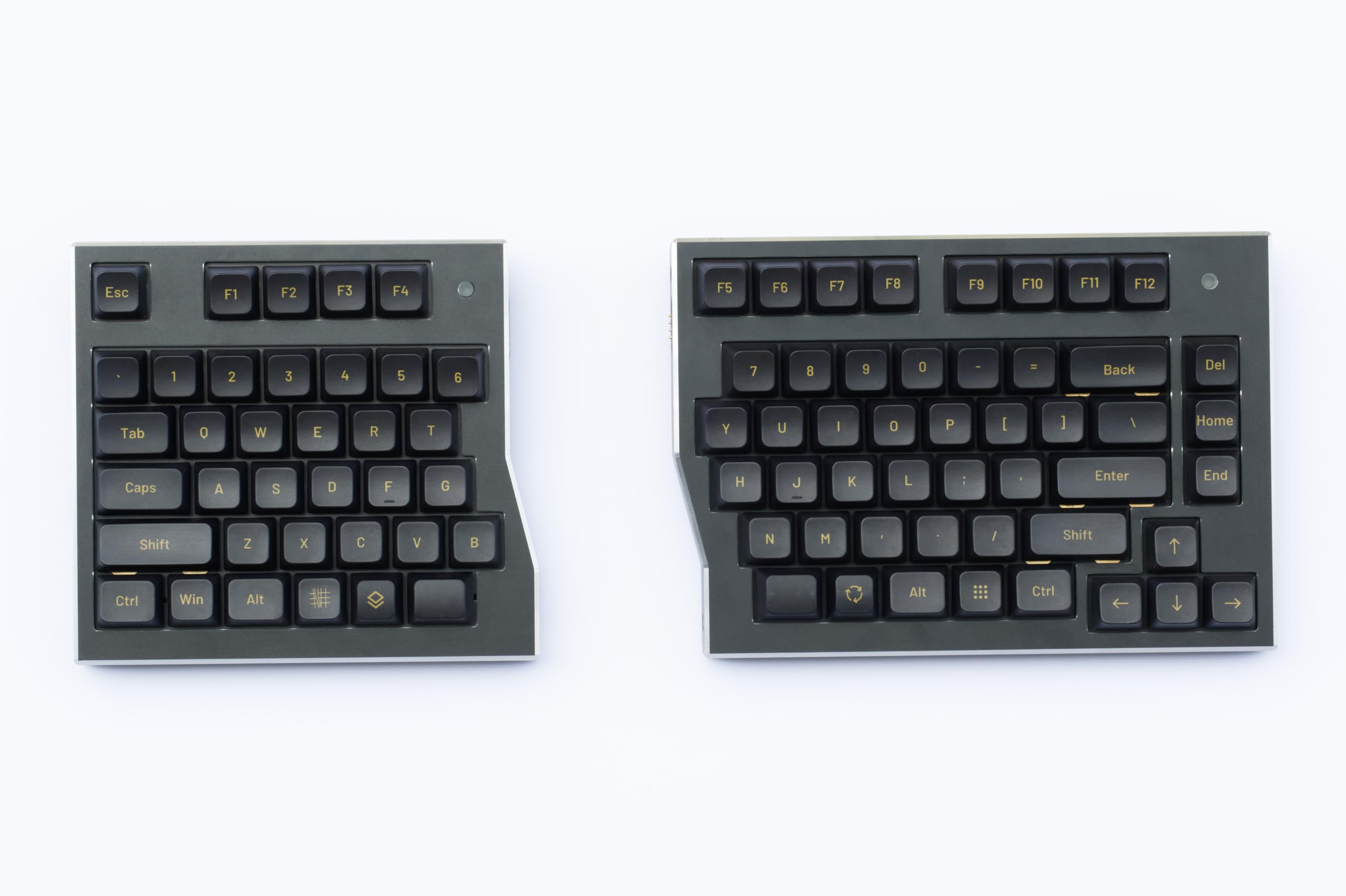 Amazon | Waffree Keyboard US配列 FR4 Plate Linear40gf 分割式
