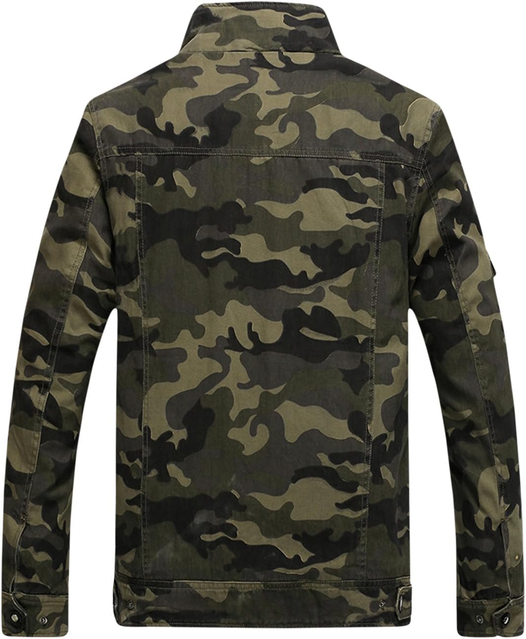Springrain Men's Casual Military Jackets Camouflage Cotton Army Jacket Outwear - Image 2