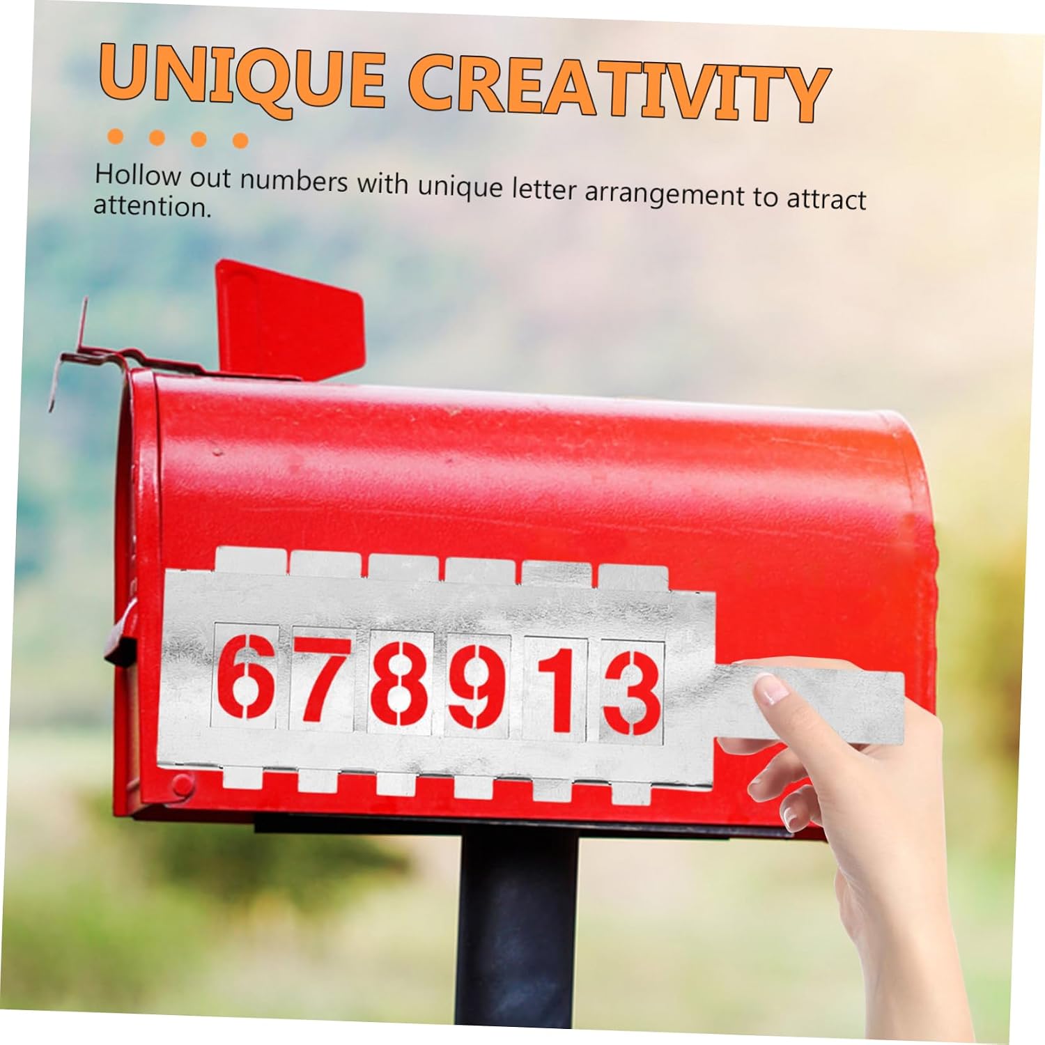 ORFOFE Reusable Stencils Number Painting Templates Digital DIY Stencils Large Number for Crafts