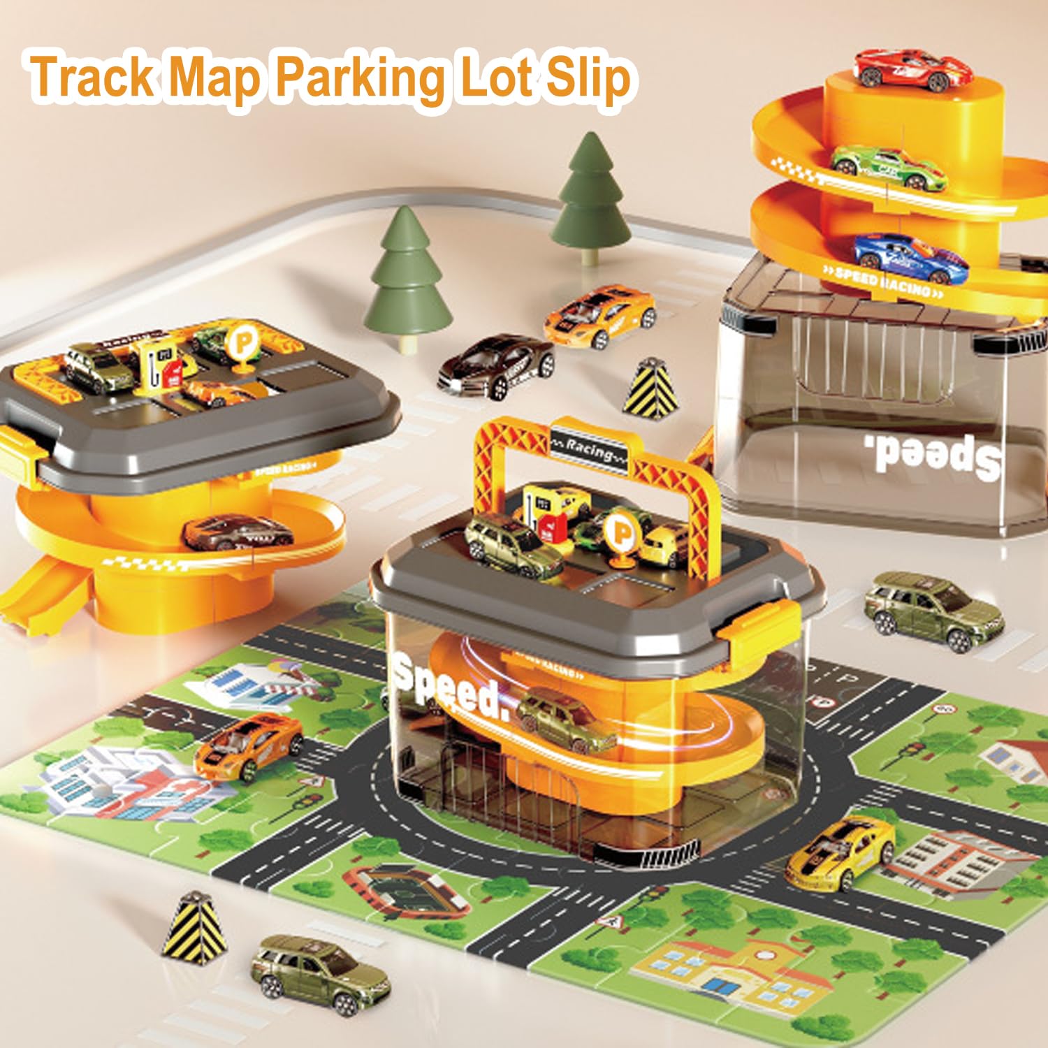 Puzzle Car Tracks for Kids,Alloy Race Car Track Set Race Track Toys,Toddler Puzzle Track Play Set Gift,Best Birthday Xmas Gifts for Kids Aage 3 4 5 6+ Years Old