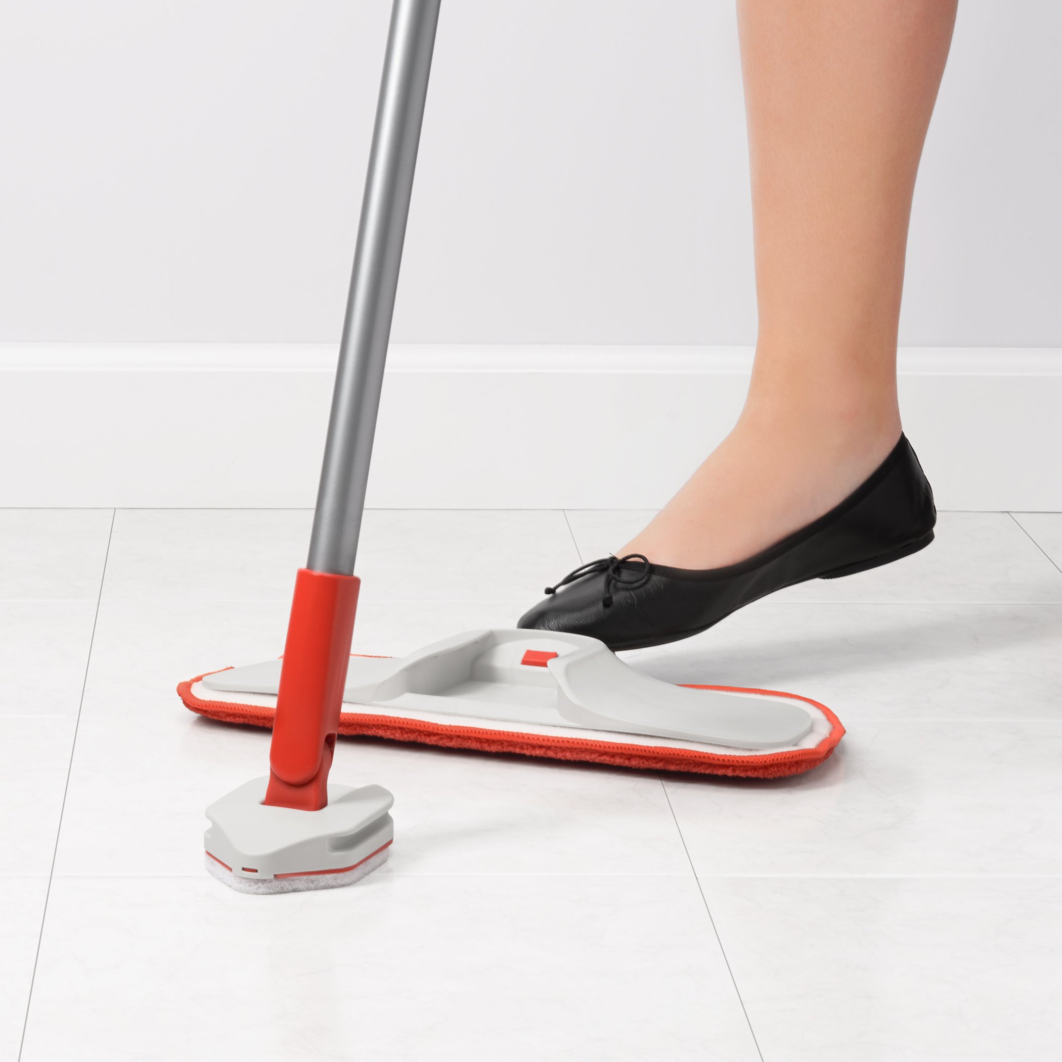 OXO Good Grips - Recambio de Almohadilla de Microfibra para Plumero de Piso, plástico, Naranja, Talla única