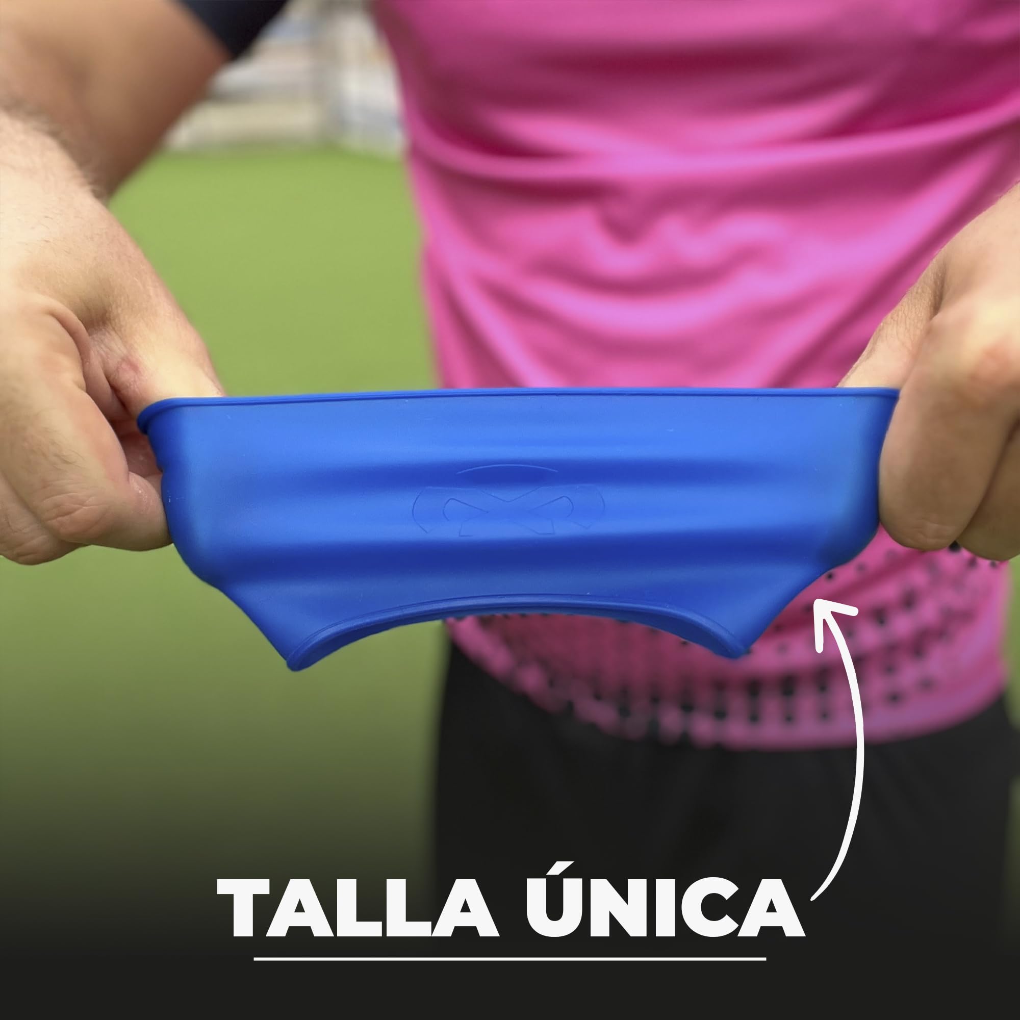 Oxum Banda Sujetaespinilleras Pro de Silicona para Fútbol - Soporte Seguro y Cómodo para Espinilleras - Sujetaespinilleras para Adultos y Niños (Grip Tapes)