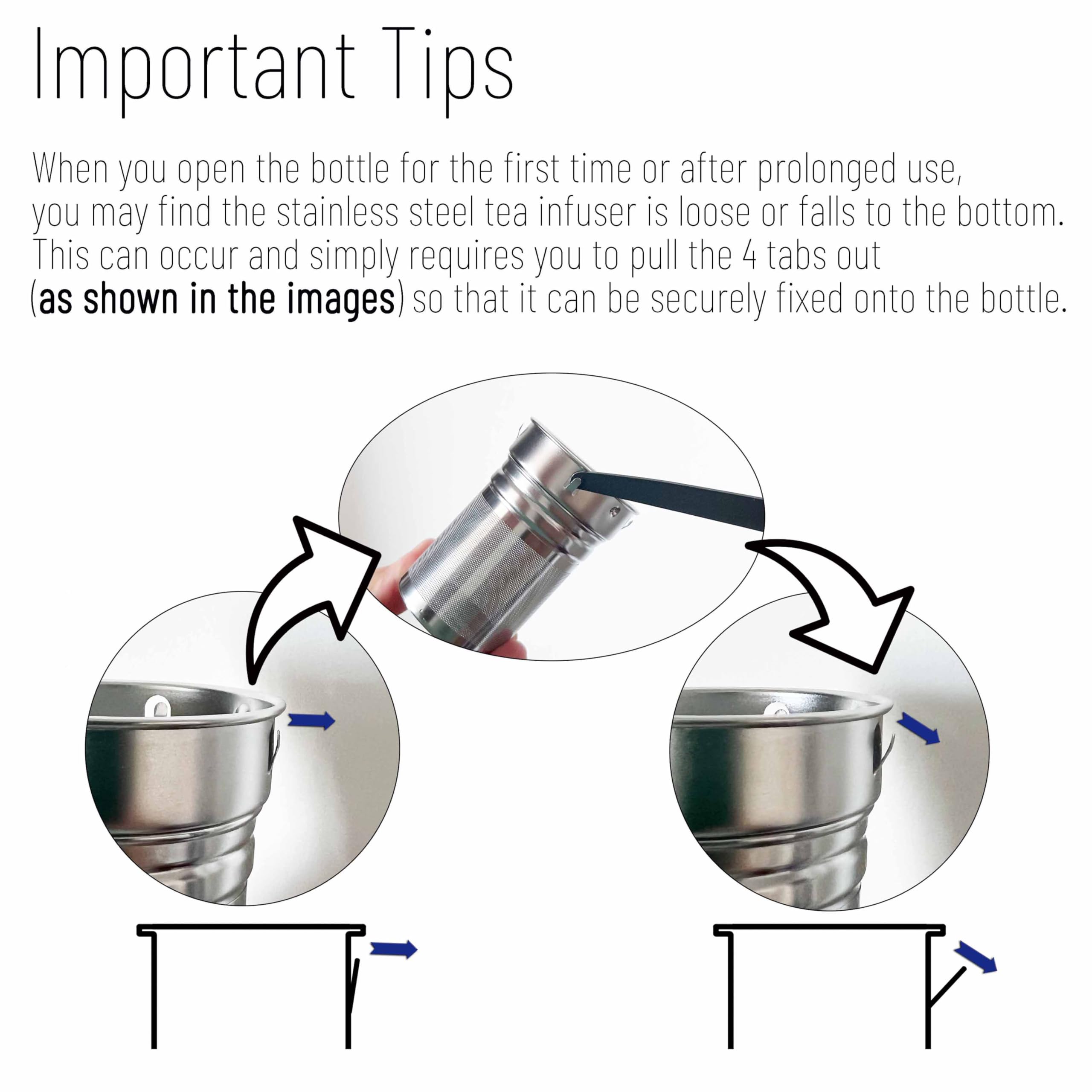 Botella infusora de té de 32 onzas con colador e infusor, botella de agua de vidrio con tapa de bambú y funda (transparente, amarillo, negro)