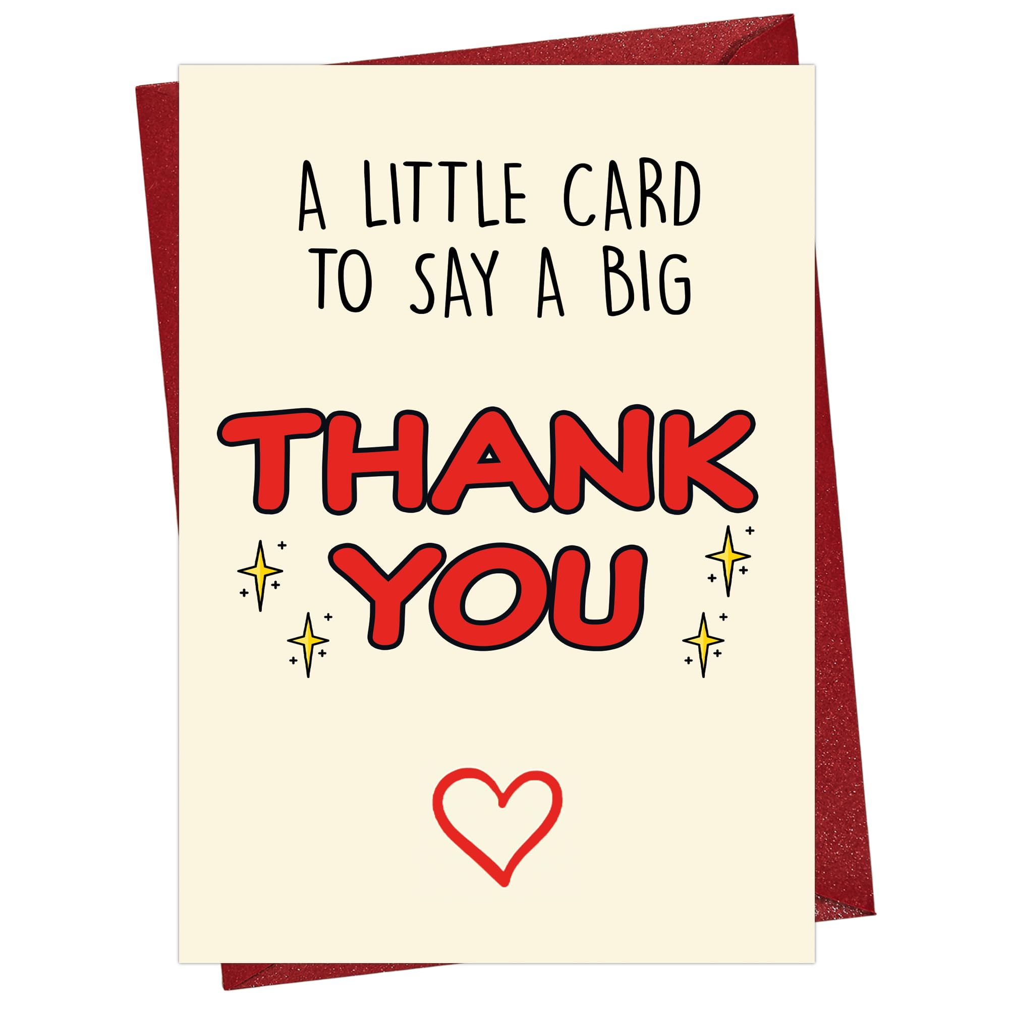 Cheerin Thank You Card – Elegant Thank You Greeting Card with Envelope – Thoughtful Appreciation Gift for Teacher, Boss, Friend, Coach, or Colleague